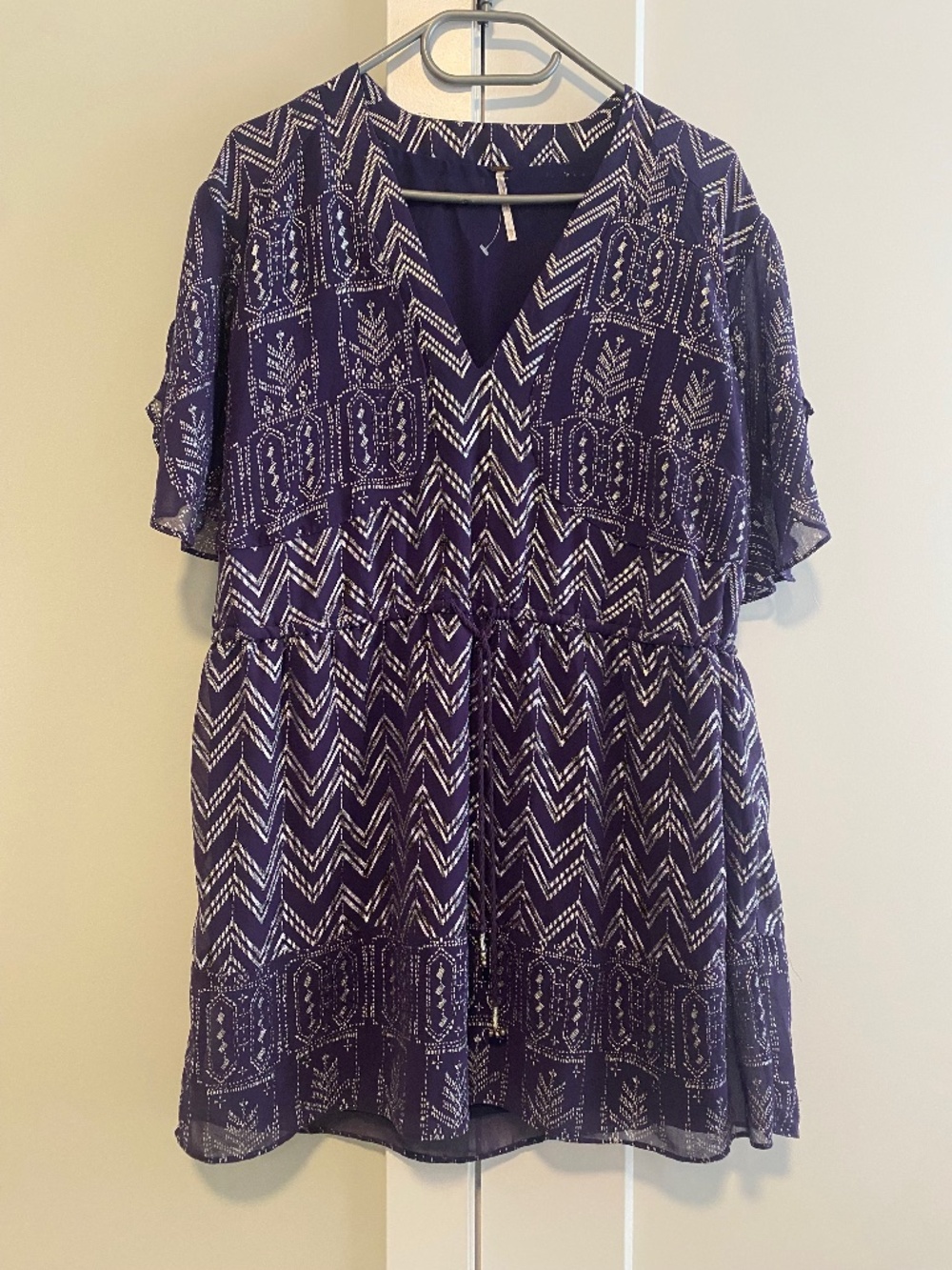 Free People Navy Mini Dress Size XS